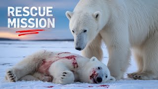 Heartbreaking Polar Bear Rescue | Injured Cub’s Fight for Survival 💔🐻‍❄️