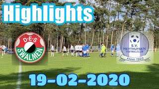 HIGHLIGHTS D.E.S SWALMEN- S.V. HEYTHUYSEN (1-3) 19-02-2022