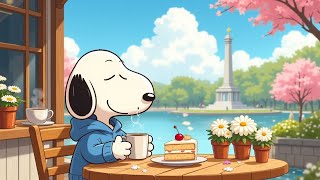 Springtime Serenity 🌸 Lofi Beats ~ Lofi Chill [ Study - Relax - Focus ] ~ Chill with Snoopy