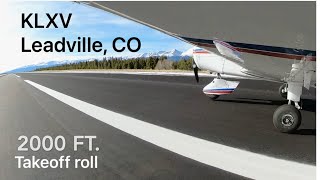 Departing North America's highest elevated airport in a 1966 Piper Cherokee 140/180