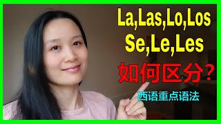 深度辨析Se,Le,Les,Lo,Los,La,Las西语基本句法 | 西班牙语学习，西班牙语口语