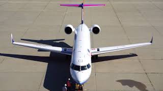 [新潟空港] IBEX Airlines CRJ700 エンジンスタート＆タクシーアウト  CRJ700 Engine Start \u0026 Taxi Out @ Niigata Airport