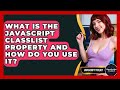 What Is The JavaScript classList Property And How Do You Use It? - JavaScript Toolkit