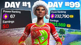 100 Day Competitive Fortnite Progression (Noob To Pro)