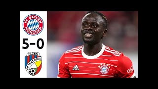 Buts de Sadio Mané Bayern Munich vs Viktoria Plzen - 5-0 Ligue des champions 04/10/2022