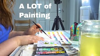 Lot's Of Art And Video Making! | Studio Vlog