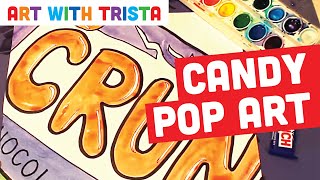 Candy Pop Art Painting Tutorial - Art With Trista