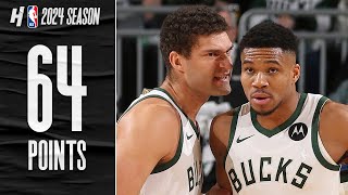 Giannis Antetokounmpo CAREER-HIGH 64 POINTS vs Pacers 🔥