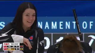 #scotties2018 [F-9E] Jones (MB) vs Einarson (WC)