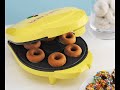 review babycakes dn 6 mini doughnut maker yellow 6 donut