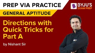 Directions Concept & Questions with Quick Tricks | CSIR NET (Part A) Special Class | By Nishant Sir