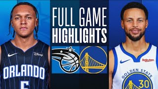 Orlando Magic vs Golden State Warriors Full Game Highlights | NBA LIVE TODAY