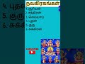 நவகிரகங்களின் பெயர்கள் shorts youtubeshorts