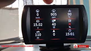 #obd2 🚗  y 🛰 #gps  🛰 🚗 #velocimetro  y #odometro 🚗🏁  #MRCARTOOL M90 🏁 💯💯💯 #pantalla #display