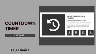 Countdown timer using Html Css JavaScript | Customizable Countdown Timer using JavaScript