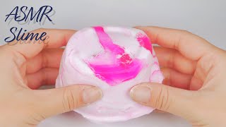 【ASMR】ストロベリーアイスクリーム風スライム🍦Strawberry Icecream Slime(No Talking)【音フェチ】｜ASMR Sora