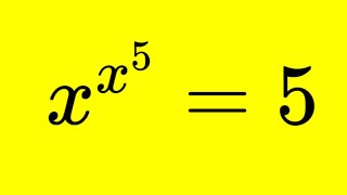 Yes, you could solve it other ways but WHY do that when you have the Lambert W Function!?!?