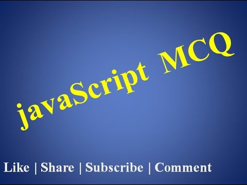 JavaScript MCQ - YouTube