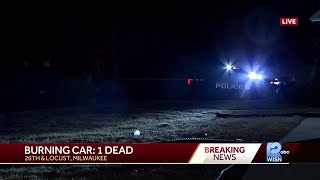 Person found dead at scene of car fire in Milwaukee, fire department says