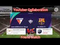 PES BOSS YT vs AndroidGB Channel Friend Match YouTube Collaboration PES 2021 Mobile