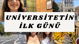 Universitetin ilk günü | 15 sentyabr, dərslər başladı, universitet #univlog