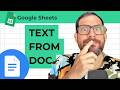 How To Send Google Doc Text to Google Sheets