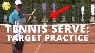 Tennis Serve Lesson: Target Practice