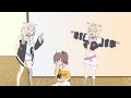 fuwawa u0026 mococo meet matsuri【animated hololive】