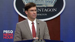 WATCH: Pentagon announces efforts to combat novel coronavirus