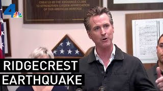Gov. Gavin Newsom in Ridgecrest following back-to-back earthquakes | NBCLA