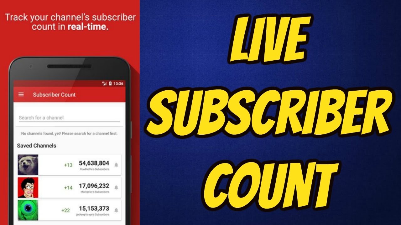 Live Subscriber Count | Count Your Favourite Youtubers Subscriber ...