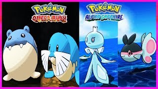 Pokemon OmegaRuby \u0026 AlphaSapphire - Spheal,Sealeo,Frillish \u0026 Finneon Locations