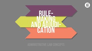 Rulemaking and Adjudication Defined