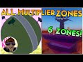 Dragon Blox (Super Saiyan Simulator 2) ALL MULTIPLIER ZONES LOCATION SHOWCASE!!! | ROBLOX (2023)