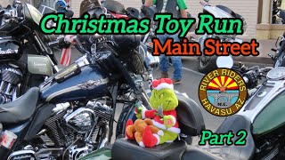 Biker Christmas Toy Run River Riders MC 41st Lake Havasu Main Street Motorcycle Toy Run #toyrun