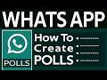How to Create Polls in WhatsApp   iPhone
