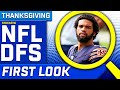 NFL DFS First Look Week 13 Thanksgiving Slate Picks | NFL DFS Strategy