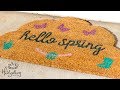 Easy Last Minute DIY Personalized Doormat - Welcome Mat Tutorial