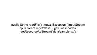 Read File from Resources Folder in Spring Boot | ClassPathResource Explained