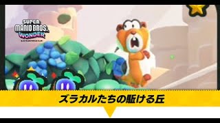 【マリオワンダー】ズラカルたちの駆ける丘の攻略｜ワンダーシードとフラワーコインの場所