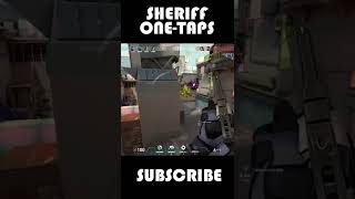 SHERIFF ONE-TAPS ONLY #shorts #onetap #valorant