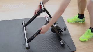 UNISKY Setup Guide for Magnetic Bike Trainer Stand with remote resistance controller
