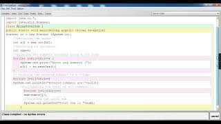 ARRAY TOTAL SUM || JAVA CLASS by ASHISH