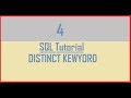 Tutorial 4 : SQL Distinct Keyword