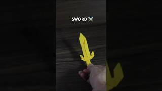 ORIGAMI SWORD | DIY PAPER CRAFT EASY STEP #origami #origamipaperplanesforbeginners