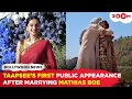 Taapsee Pannu’s FIRST public appearance after marrying Mathias Boe, reacts as paps ask ‘Sir nahi...’