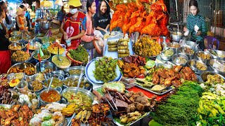 Night Street Food @ Battambang Province - Grilled Fishes, Dinner, Dessert, \u0026More