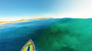 (RAW POV) Surfing Super Glassy Sunrise Waves!!!