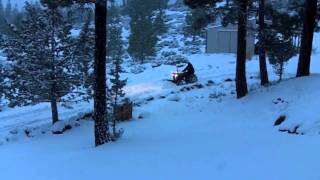 Plowing Snow With The 1973 Montgomery Ward Gilson Tractor