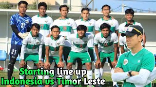 Prediksi Line Up Timnas Indonesia vs Timor Leste